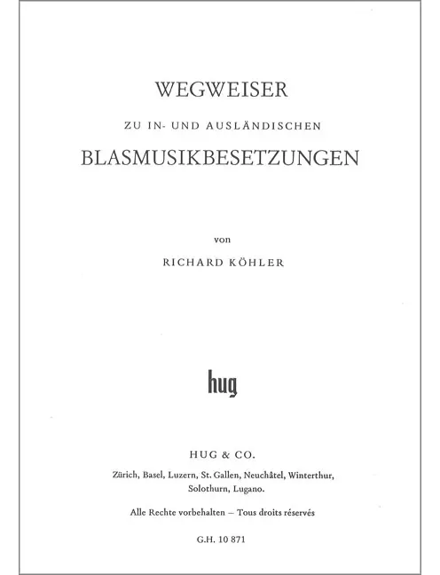Wegweiser zur Blasmusikbesetzung